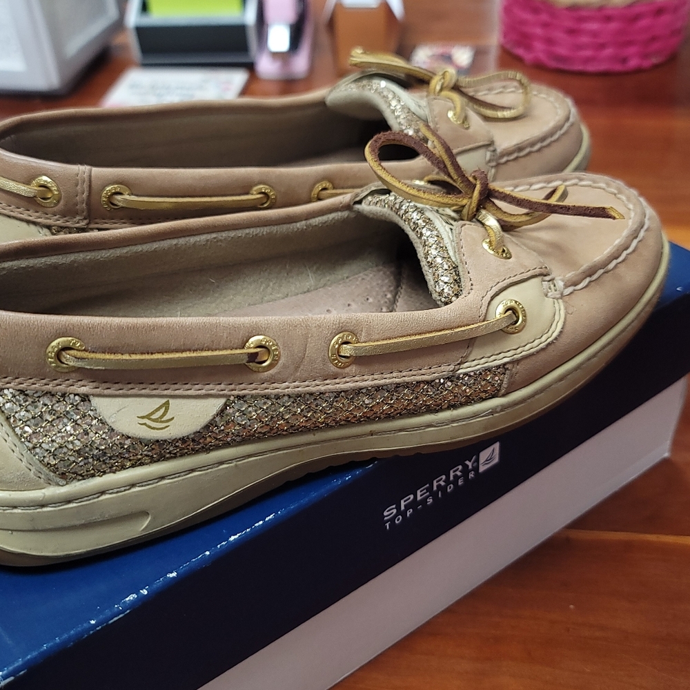 🔥Sperry🔥 Gold Glitter Shoes